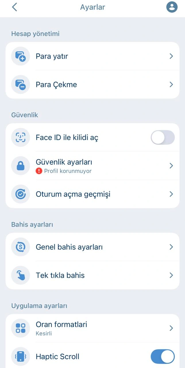 1xbet mobil uygulama özellikleri